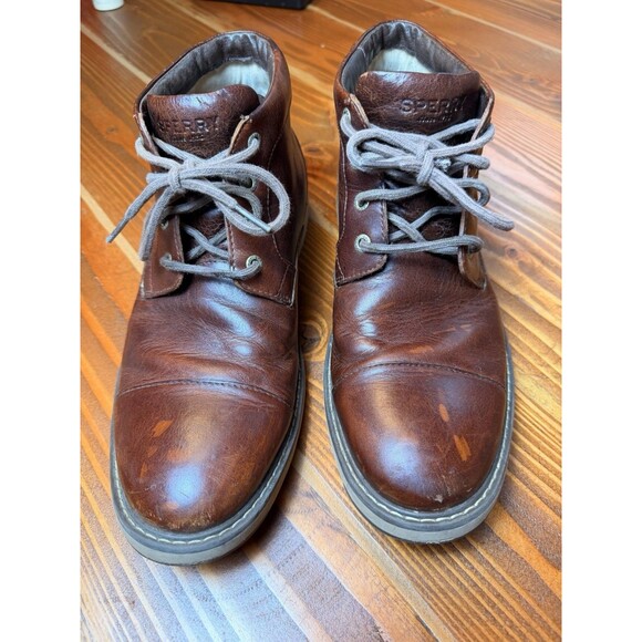Sperry Top Sider Tan Boots Brown Size: 10M main image 4